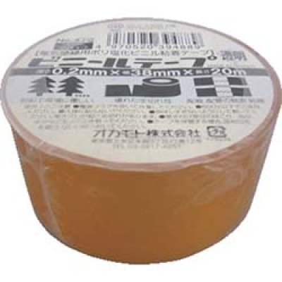 オカモト（株）粘着製品部 470T3820 オカモト　ビニールテープ　ＮＯ４７０　透明　３８ミリ×２０Ｍ