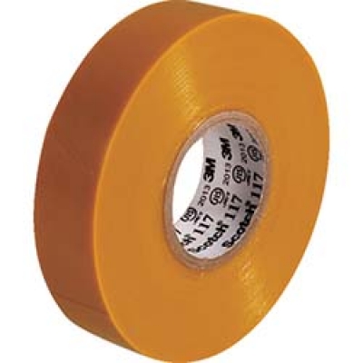 美国 3M  電力マーケット営業部 117 YEL 20 10P ３Ｍ　ビニールテープ　１１７　黄　１９ｍｍＸ２０ｍ　１０巻入り