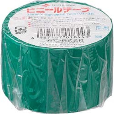 日本米其邦 NICHIBAN     VT-383 ニチバン　ビニールテープ緑３８ｍｍＸ１０ｍ　１巻