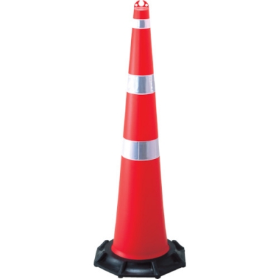 （株）日本緑十字社 116130 緑十字　ジャンボコーン（赤）・反射シート付　１４２０×４８０ｍｍ　ウエイト付