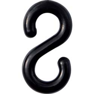 （株）日本緑十字社 284127 緑十字　Ｓ字フック（樹脂製）　黒　２１×３９．５ｍｍ（線径６ｍｍΦ）　２個組