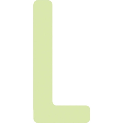 （株）アイマーク AILUMI50-L ＩＭ　中輝度蓄光カッテイング文字　英字　Ｌ