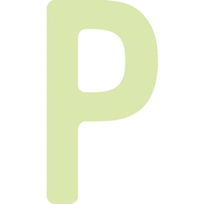 （株）アイマーク AILUMI50-P ＩＭ　中輝度蓄光カッテイング文字　英字　Ｐ