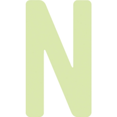 （株）アイマーク AILUMI50-N ＩＭ　中輝度蓄光カッテイング文字　英字　Ｎ