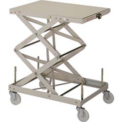 丸善精工（株） LH-30-W 丸善　ローハイシステムリフター有段階式スチール製移動式５５０×４００ｍｍ