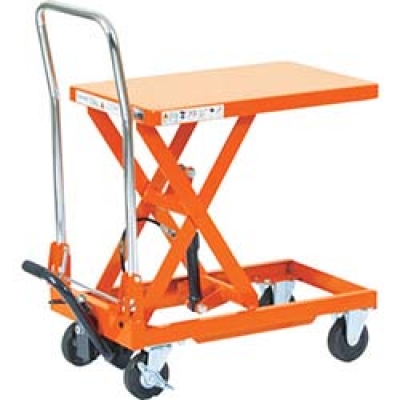 日本中山 TRUSCO  HLF-120 ＴＲＵＳＣＯ　フット式ハンドリフター１２０ｋｇテーブル５７０×３５０