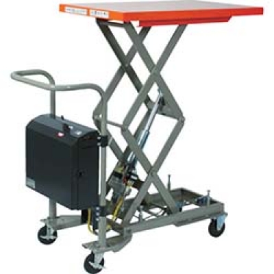 日本中山 TRUSCO  HDL-WD1046P ＴＲＵＳＣＯ　ローリフター台車　１００ｋｇ　４００Ｘ６５０　電動昇降式　高揚程