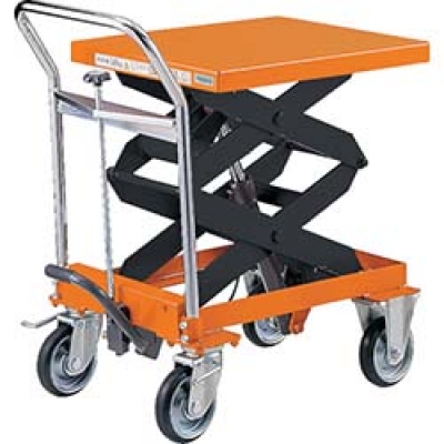 日本中山 TRUSCO  HLF-500W ＴＲＵＳＣＯ　ハンドリフター高楊程積載５００板寸６００×５００