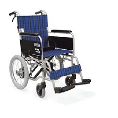 （株）カワムラサイクル KA402SBNO91 カワムラ　アルミ標準型介助用車いすＫＡ４０２ＳＢエコネイビー