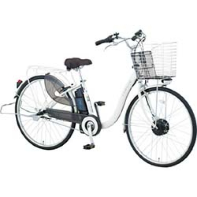 パナソニック産機システムズ(株) CY-SPL226-W サンヨー 業務用電動ハイブリッド自転車 26型 ホワイト