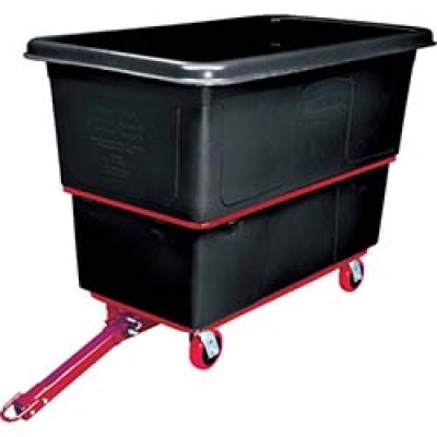 ニューウェル・ラバーメイド社 47274107 ラバーメイド　キューブトラック　牽引式　８００Ｌ　ブラック