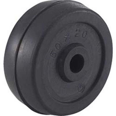 日本中山 TRUSCO  P50G TRUSCO 二輪運搬車用車輪 Φ50ゴム車輪 4011用補助車輪