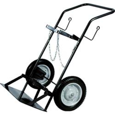 日本中山 TRUSCO  HT-66N-BK TRUSCO ボンベ運搬車 二本積み用標準型 ブラック