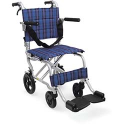 （株）カワムラサイクル KA4NA21 カワムラ　簡易車いすＫＡ４Ｎブラウンチェック