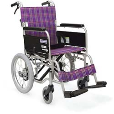 （株）カワムラサイクル KA302SBNO91 カワムラ　アルミ標準型介助用車いすＫＡ３０２ＳＢエコネイビー