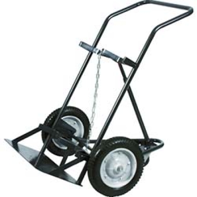 日本中山 TRUSCO  HT-64N-BK TRUSCO ボンベ運搬車 二本積み用こまわり型 ブラック