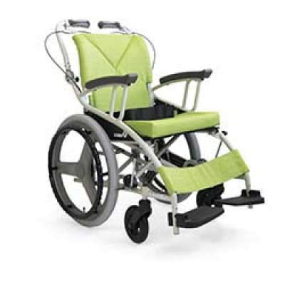 （株）カワムラサイクル AY18-38NO85 カワムラ　歩行車兼用車いすＡＹ１８若草色
