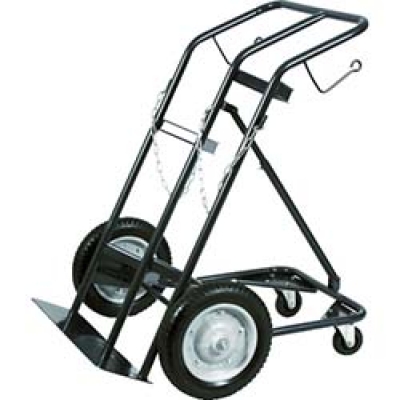 日本中山 TRUSCO  HT-65N-BK TRUSCO ボンベ運搬車 二本積み用安定型 ブラック