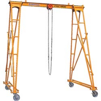 （株）スーパーツール PMC1000 スーパー　ポータブル門型クレーン（揚程：３ｍ）１ｔｏｎ