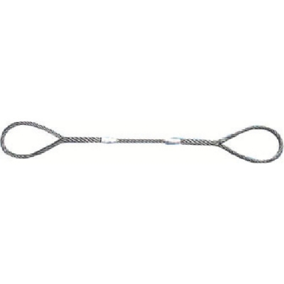 （株）スリーエッチ ZT6X3 ＨＨＨ　ＪＩＳトゲ無し玉掛けＳＴＡＲＴワイヤー　メッキ６ｍｍ×３ｍ