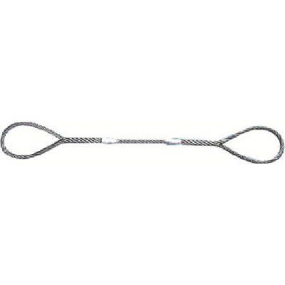 （株）スリーエッチ LT9MMX3M ＨＨＨ　ロック止玉掛ワイヤー　メッキ９ｍｍ×３ｍ