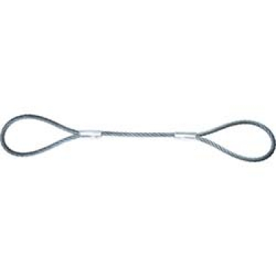 日本中山 TRUSCO  TWAL-18S3 ＴＲＵＳＣＯ　ワイヤーロープスリング　Ａタイプ　アルミロック　１８ｍｍＸ３ｍ