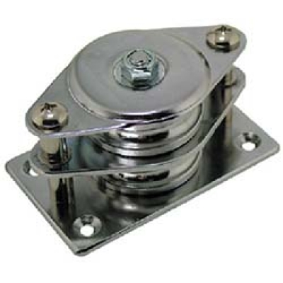 （株）スリーエッチ HM50X2 ＨＨＨ　固定滑車よこ型二車