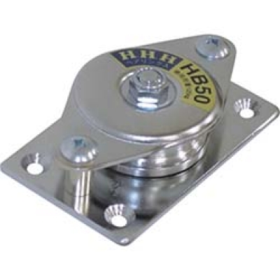 （株）スリーエッチ HS75 ＨＨＨ　ステンレス固定滑車　よこ型　１車　７５ｍｍ