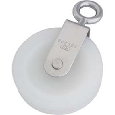 日本水本 MIZUMOTO  B-1339 水本　ナイロンプーリー　使用ロープ径φ～９ｍｍ　（１個＝１袋）