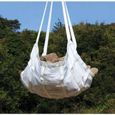 明大（株） BM3H-14 ロックスリング　アイ形ベルトモッコ　１４００×１４００　（シートあり）