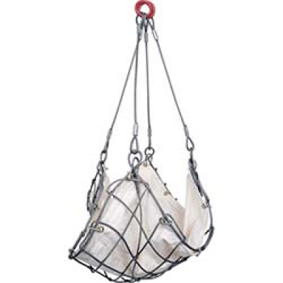 （株）スリーエッチ WMS1.2X12 ＨＨＨ　ワイヤーモッコ　シート付　１．２ｍ角　網目１２０ｍｍ