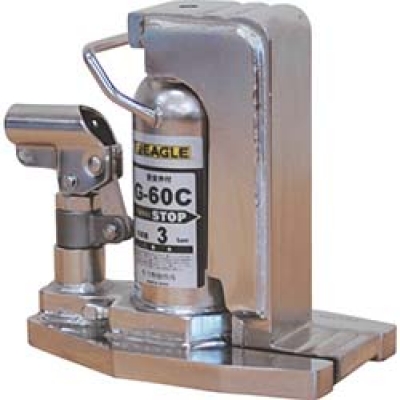 日本今野 EAGLE  G-60C イーグル　クリーンルームレバー回転爪つきジャッキ　爪能力３ｔ