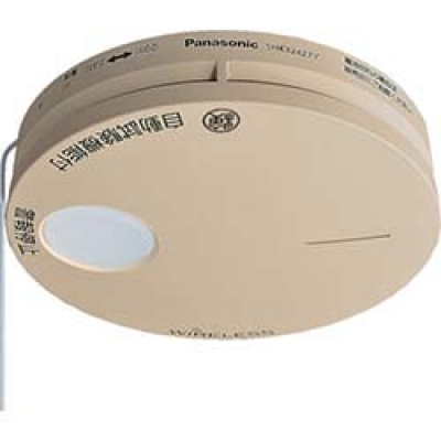 パナソニック(株)エコソリューションズ社 SHK32427YK Panasonic 煙当番薄型 電池ワイヤレス連動子器(和室色)