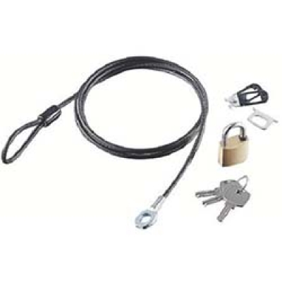 日本 ELECOM  ESL-23DR エレコム　セキュリティワイヤー／ディンプルキー仕様南京錠タイプ