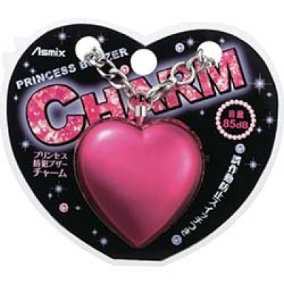 （株）アスカ GE037R アスカ　プリンセス防犯ブザーチャーム　レッド
