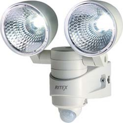 （株）ムサシ LED-AC28 ライテックス　４ＷＬＥＤセンサーライト２灯