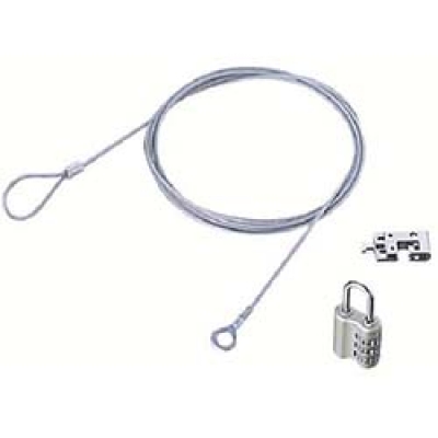 日本 ELECOM  ESL-23D エレコム　セキュリティワイヤー／ディンプルキー仕様南京錠タイプ