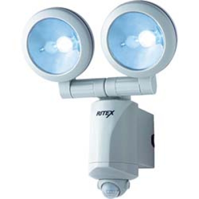 （株）ムサシ LED-220 ライテックス　乾電池式　１．３Ｗ×２　ＬＥＤセンサーライト