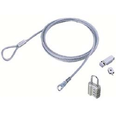 日本 ELECOM  ESL-12R エレコム　シリアルポート対応セキュリティワイヤー／シリンダ錠タイプ