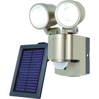 （株）ムサシ LED-AC2024 ムサシ　１２Ｗ×２灯　フリーアーム式ＬＥＤセンサーライト