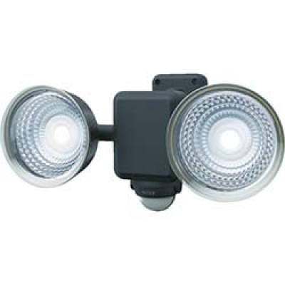 （株）ムサシ S-25L ムサシ　１．３Ｗ×２灯　フリーアーム式ＬＥＤソーラーセンサーライト