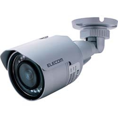 日本 ELECOM  NCB-BP200BWGR エレコム　バレット型ネットワークカメラ　ＰｏＥ対応　ＩＰ６６　２００万画素　管理ソフト付