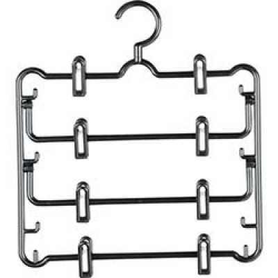 IRIS  SHN-4 ＩＲＩＳ　スカートハンガー４段　ＳＨＮ－４　ブラック