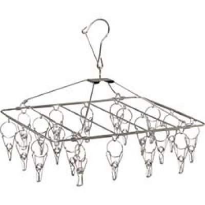 IRIS  PIH-20S ＩＲＩＳ　ステンレス角ハンガーピンチ　２０個付き