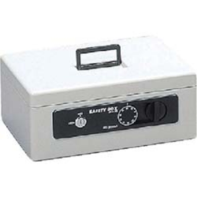 IRIS  SBX-28-GY ＩＲＩＳ　手提げ金庫　セイフティボックス　２７５×１８５×１１７　グレー