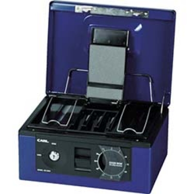 カール事務器（株） CB-8560-B カール　手提げ金庫　キャッシュボックス　ＣＢ－８５６０－Ｂ　ブルー　Ａ５サイズ