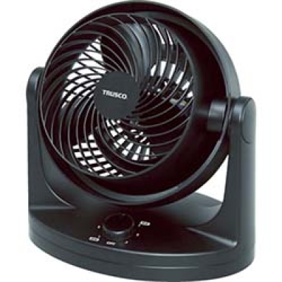 日本中山 TRUSCO  TSC-BK ＴＲＵＳＣＯ　静音サーキュレーター　ブラック