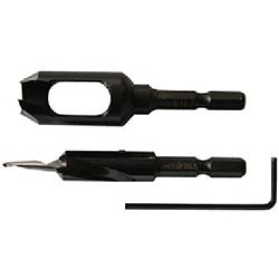 （株）スターエム 58X-S4105 スターエム　ハイス六角軸皿取錐＆埋木錐セット　４×１０．５×１０．５