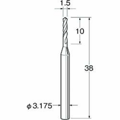 日進工具（株） 04-00200-00820 ＮＳ　無限ミニチュアドリル　ＭＤＲ－Ｒ　φ０．８２