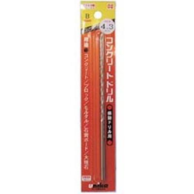 ユニカ（株） BL3.4X150BP ユニカ　振動用ドリルＢロング（パック）　ＢＬ３．４×１５０ｍｍ